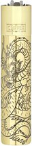 Metalen Clipper aansteker - vuursteenaansteker - Asian Animals Gold