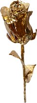 Gouden roos in knop gedipt in 24 krt Goud - Golden Rose met echtheidscertificaat - Met mooie solide doos.