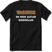 80 Jaar Goddelijk - Feest kado T-Shirt Heren / Dames - Goud / Zilver - Perfect Verjaardag Cadeau Shirt - grappige Spreuken, Zinnen en Teksten. Maat L