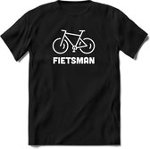 fietsman T-Shirt Heren / Dames - Perfect wielren Cadeau Shirt - grappige Spreuken, Zinnen en Teksten. Maat M