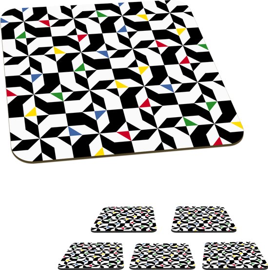 Kit Mosaïque 8 Pièces Sous-verres Bambou - Loisir Créatif Familial, Décoratif Et Amusant
