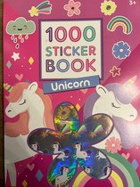 StickerBoek unicorn 1000 stuks - unicorn stickerboek vol met unicorn stickers