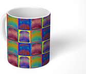 Mok - Koffiemok - Brood - Abstract - Patroon - Mokken - 350 ML - Beker - Koffiemokken - Theemok