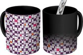 Magische Mok - Foto op Warmte Mokken - Koffiemok - Plaid - Patronen - Abstract - Magic Mok - Beker - 350 ML - Theemok