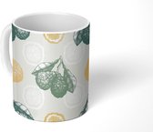 Mok - Koffiemok - Fruit - Patronen - Zomer - Mokken - 350 ML - Beker - Koffiemokken - Theemok