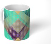 Mok - Koffiemok - Abstract - Goud - Patronen - Mokken - 350 ML - Beker - Koffiemokken - Theemok