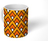 Mok - Koffiemok - Geometrie - Piramides - Patronen - Mokken - 350 ML - Beker - Koffiemokken - Theemok