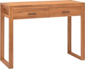 vidaXL Bureau met 2 lades 100x40x75 cm gerecycled teakhout