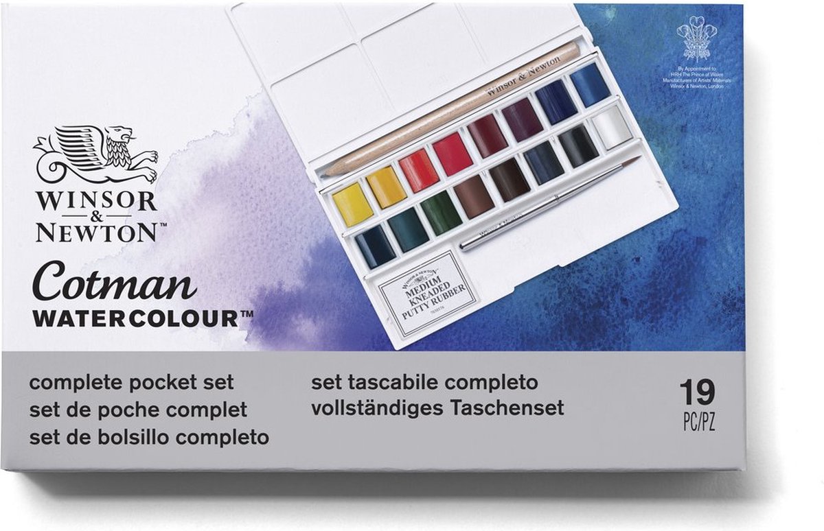 Winsor & Newton Cotman Water Colour Deluxe Sketchers Pocket Box Aquarelset  | bol
