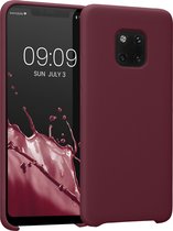 kwmobile telefoonhoesje voor Huawei Mate 20 Pro - Hoesje met siliconen coating - Smartphone case in wijnrood