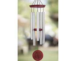 Nature's Melody garden decor chime "Flower of life" -Windorgel -Feng Shui windgong met gestemde 5 buizen voor rijk en rustgevend geluid.