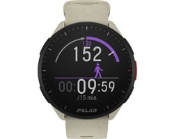 Polar Pacer - GPS Hardloophorloge - Cloud White - Maten S-L