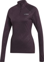 adidas Performance W Tracero 1/2Ls Sweatshirt Vrouwen violet Xs