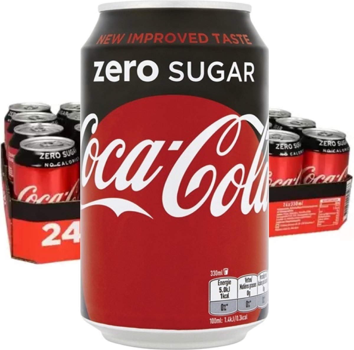 Cola Zero Sugar Blikjes Tray - 24 33cl bol.com
