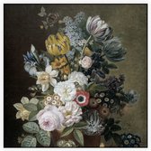 Stilleven met bloemen, Eelke Jelles Eelkema - Foto op Akoestisch paneel - 80 x 80 cm