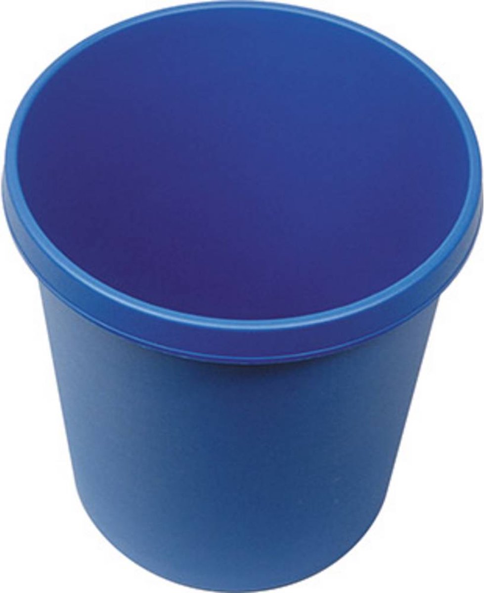 Goedkoopste Helit the german H6105834 Prullenbak 18 l (Ø x h) 315 mm x 335 mm Polypropyleen Blauw 1 stuk(s