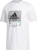 adidas Performance Future Hoops T-shirt Mannen wit M