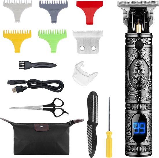 walixpro® Luxe Tondeuse met Display – LCD Professionele Trimmer - Haarstyling -... | bol.com