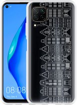 Huawei P40 Lite Hoesje Grachtenpanden I Designed by Cazy