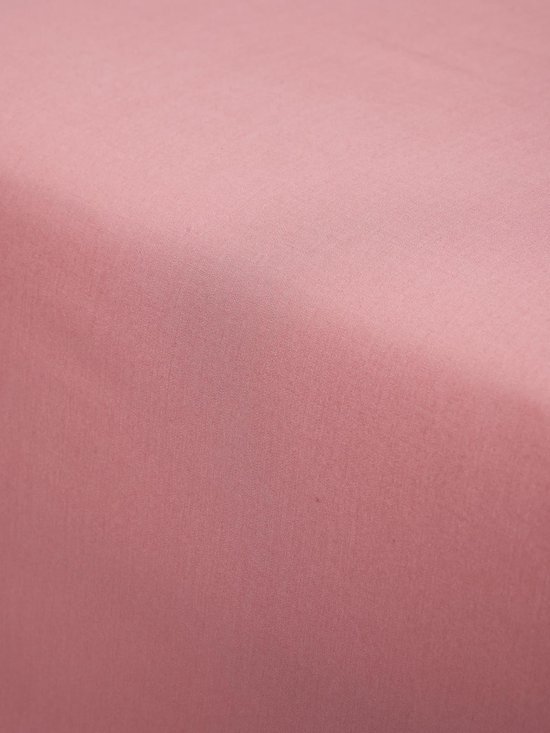 ESSENZA Minte Hoeslaken -housse Vieux rose - 80x200 cm