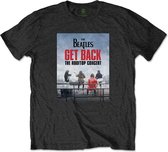 The Beatles - Rooftop Concert Heren T-shirt - L - Zwart