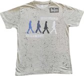 Tshirt Homme The Beatles -M- Abbey Road Colors Grijs