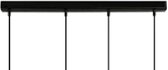 Useled - Plafondbalk - Plafondplaat Zwart - 80cm - 4-lichts - Afdekplaat plafond