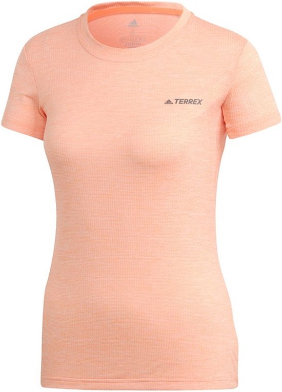adidas Performance W Tivid Tee T-shirt Vrouwen oranje FR36/DE34