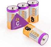 GP Extra Alkaline batterijen C Baby LR14 batterij 1.5V - 4 stuks C batterijen