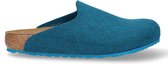 Birkenstock Amsterdam Pantoffels Petrol Regular-fit | Aqua | Wolvilt | Maat 44