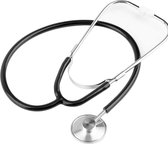 Stethoscoop voor verpleegkundige - Dubbelzijdig - medische verpleegster stethoscoop - Nurse Stethoscope - Professionele Stethoscope Zwart