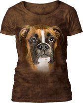 Ladies T-shirt Begging Boxer