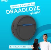 Draadloze Deurbel Voor Honden & Katten - Water en Warmtedicht - LED indicatie met 55 verschillende melodieën