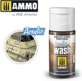 AMMO MIG 0701 Acrylic Wash Afrika Korps - 15ml Effecten potje