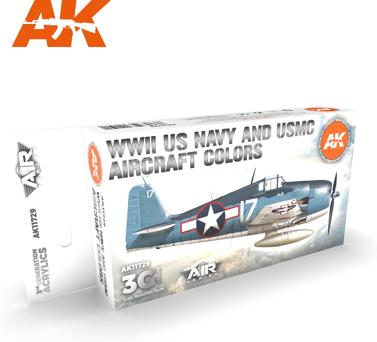 WWII US Navy & USMC Aircraft Colors Set - AK-Interactive - AK-11729