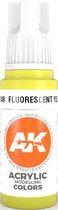 Fluorescent Yellow Acrylic Modelling Color - 17ml - AK-11049