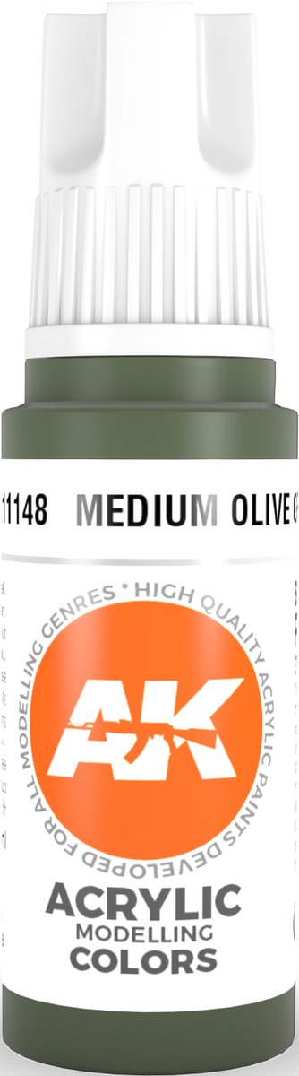 Medium Olive Green Acrylic Modelling Color - 17ml - AK-11148