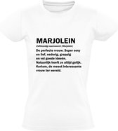 Marjolein Dames T-shirt | jarig | verjaardagkado | verjaardag kado | grappig | Verjaardagshirt | Naam | Cadeau | Wit