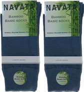 Navata Bamboe Sokken - 2 paar - Jeansblauw - 35-38 - Naadloos en Zacht