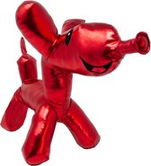 Ballooneez Hond (Rood) Pluche Knuffel 35 cm {Balloon Dog Plush Toy | Speelgoed knuffeldier knuffelpop voor kinderen jongens meisjes | ballon honden hondje puppy knuffeltje} Teckel