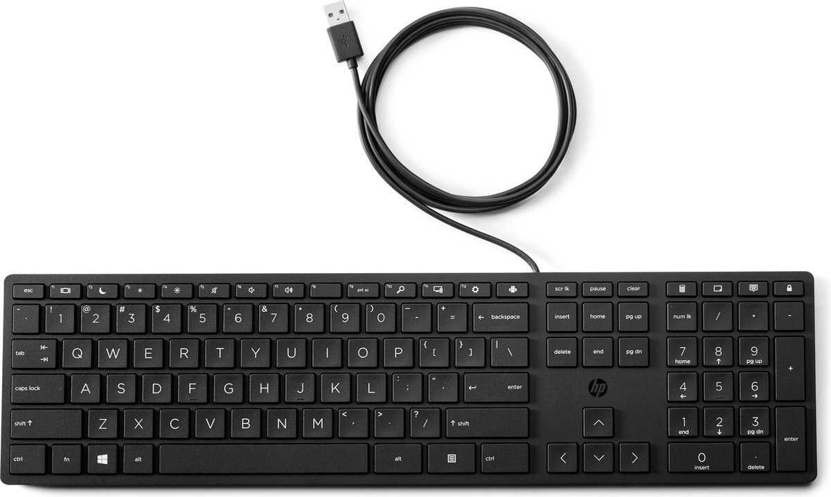 HP L96909-L31 USB QWERTY US International Slimline toetsenbord