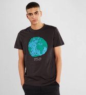 Dedicated T-shirt Stockholm Crayon Globe Charcoal