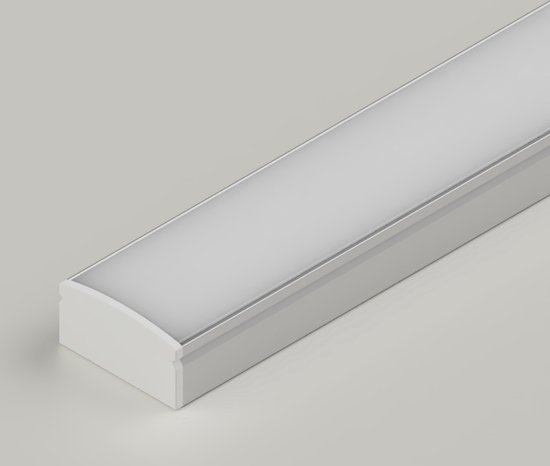 Leddle - Barre d' Siècle des Lumières LED - Profilé en aluminium, y compris couvercle pour profilé et bande LED Lumière Wit chaude 3000K - Connexion directe 220V - Dimmable - Geen pilote nécessaire - Cuisine - Chambres - Salons - Étanche IP67