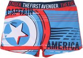 Marvel Avengers Captain America - zwembroek - zwemboxer - rood - 104 cm - 4 jaar