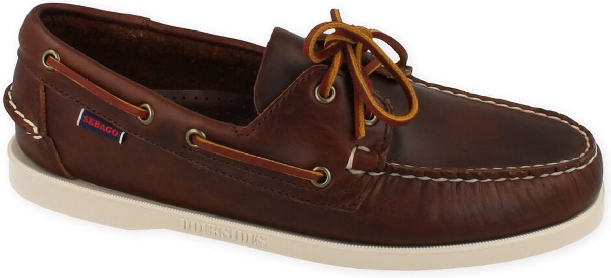 Sebago Docksides Portland Leather Bootschoenen Bruin Man