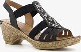 Blue Box dames sandalen met hak - Zwart - Maat 37