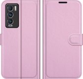 Realme GT Master Edition Hoesje - Mobigear - Classic Serie - Kunstlederen Bookcase - Roze - Hoesje Geschikt Voor Realme GT Master Edition