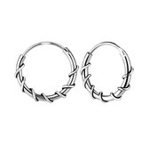 KAYA Sieraden | Zilveren Creolen Bali | 12 mm