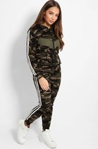 JC Blue Camouflage Trainingspak vrouwen – Tracksuit vrouwen - Joggingpak heren – Maat S/M