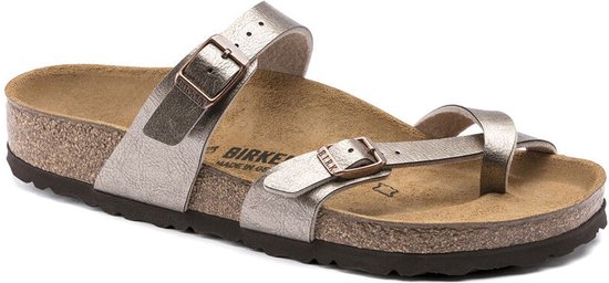 Birkenstock Mayari Dames Slippers Graceful Taupe Narrow-fit | Taupe |  Imitatieleer | | bol.com